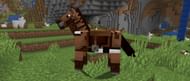 Horses are tamed and ridden with saddles (Image via Mojang)